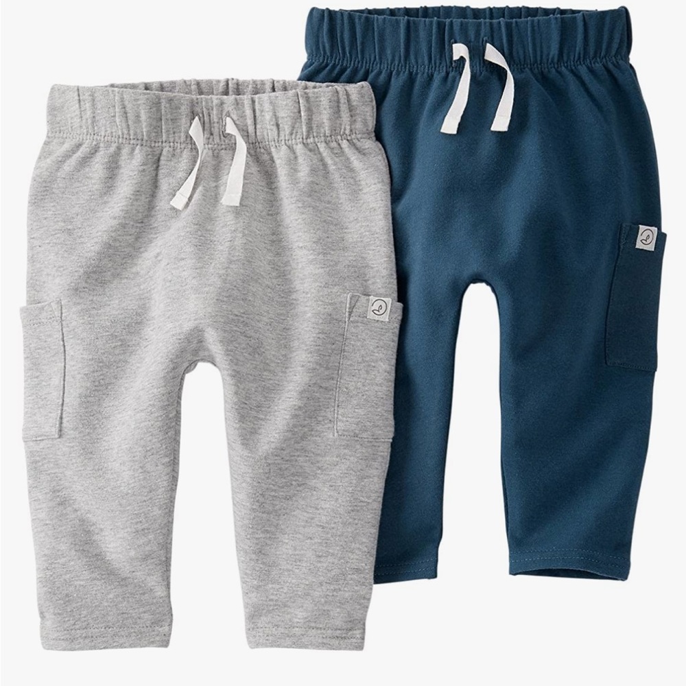 NWT little planet by carters sweatpants 2 pack  gray/blue